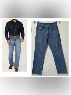 Cinch White Label jeans relaxed fit straight leg western wear and performance